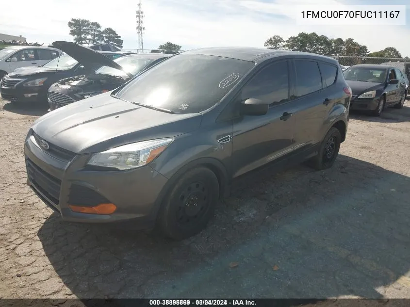 2015 Ford Escape S VIN: 1FMCU0F70FUC11167 Lot: 38895869