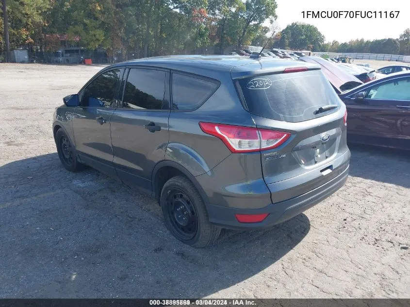 2015 Ford Escape S VIN: 1FMCU0F70FUC11167 Lot: 38895869