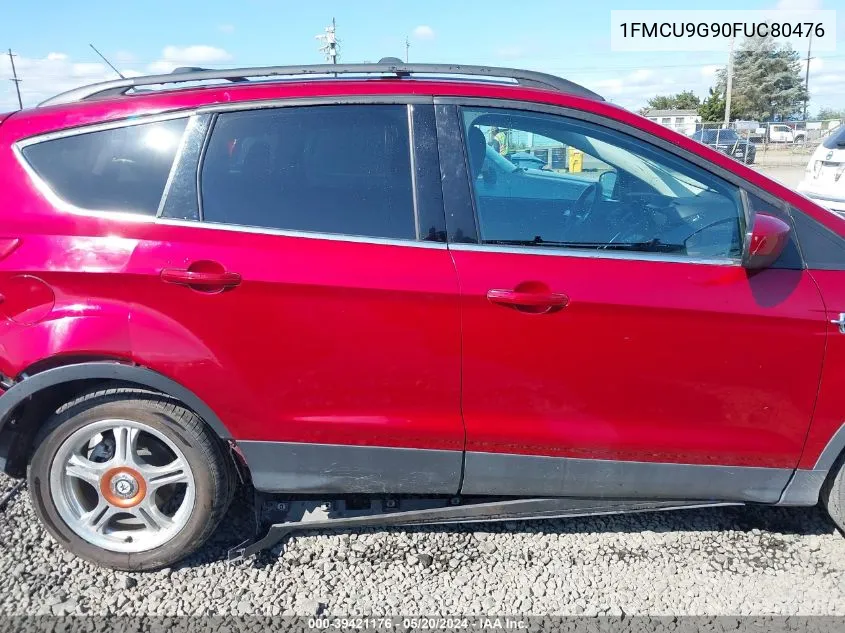 2015 Ford Escape Se VIN: 1FMCU9G90FUC80476 Lot: 39421176