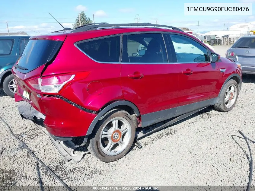 2015 Ford Escape Se VIN: 1FMCU9G90FUC80476 Lot: 39421176