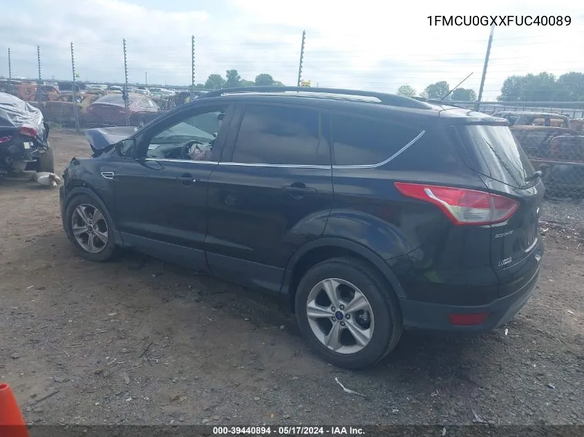 1FMCU0GXXFUC40089 2015 Ford Escape Se