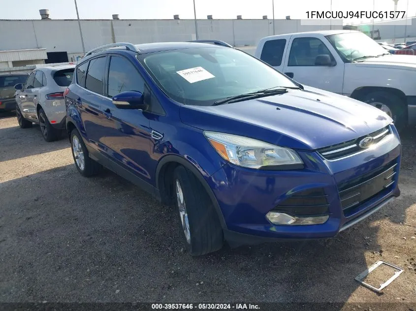 2015 Ford Escape Titanium VIN: 1FMCU0J94FUC61577 Lot: 39537646