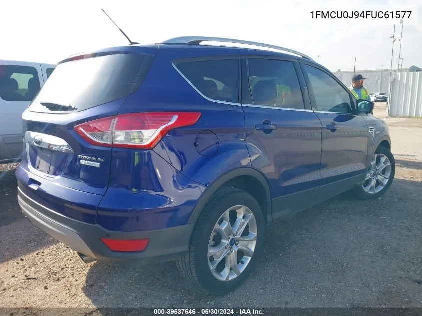 2015 Ford Escape Titanium VIN: 1FMCU0J94FUC61577 Lot: 39537646