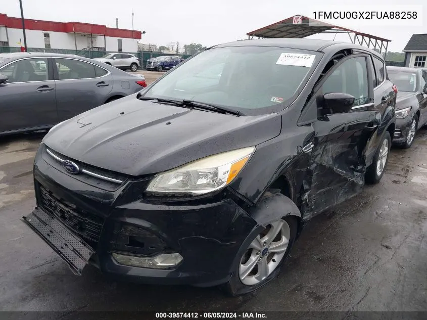 2015 Ford Escape Se VIN: 1FMCU0GX2FUA88258 Lot: 39574412