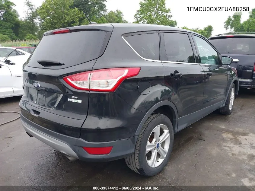 2015 Ford Escape Se VIN: 1FMCU0GX2FUA88258 Lot: 39574412