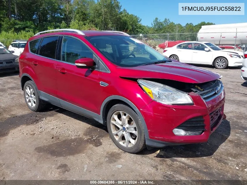 2015 Ford Escape Titanium VIN: 1FMCU0J95FUC55822 Lot: 39604385