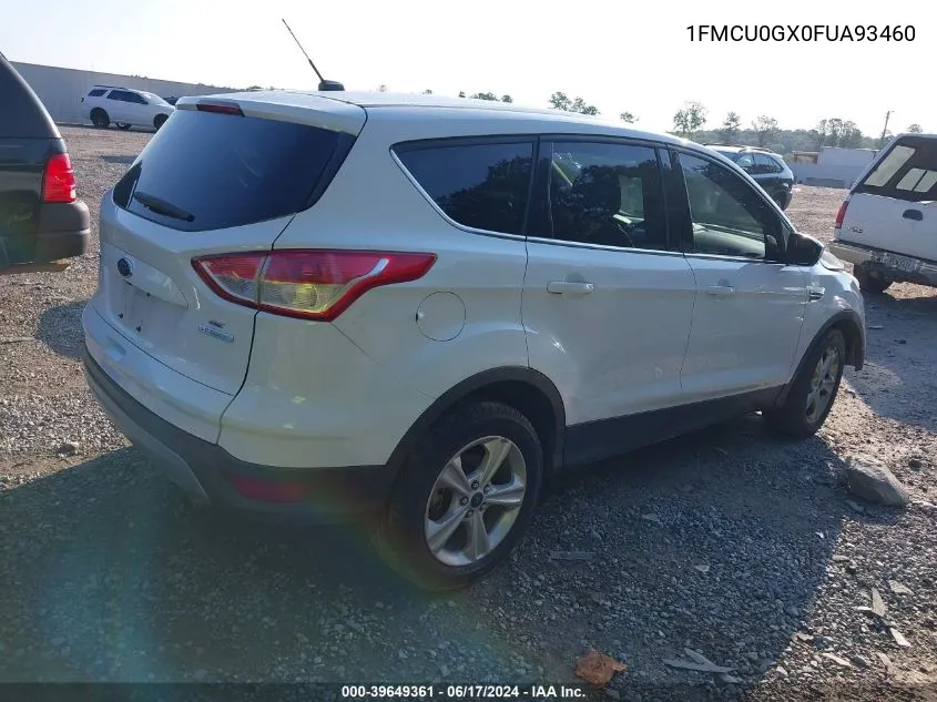 2015 Ford Escape Se VIN: 1FMCU0GX0FUA93460 Lot: 39649361