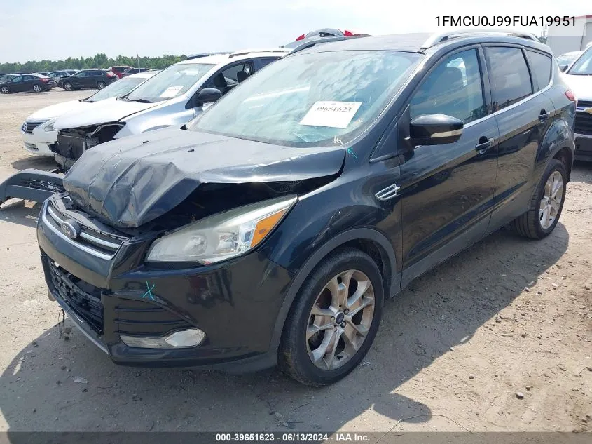 2015 Ford Escape Titanium VIN: 1FMCU0J99FUA19951 Lot: 39651623