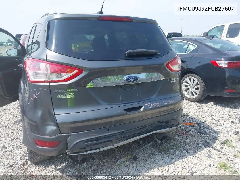 2015 Ford Escape Titanium VIN: 1FMCU9J92FUB27607 Lot: 39669412