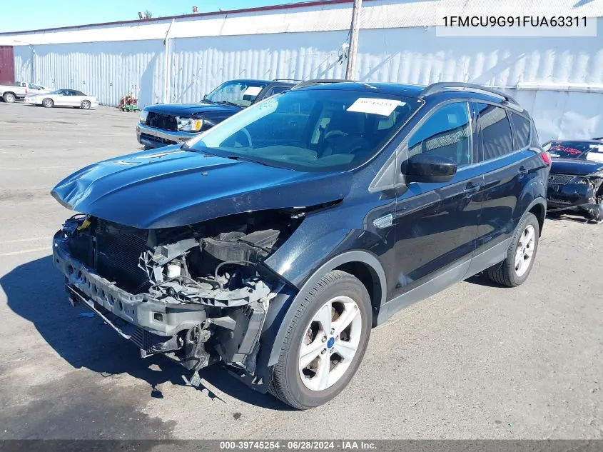 2015 Ford Escape Se VIN: 1FMCU9G91FUA63311 Lot: 39745254