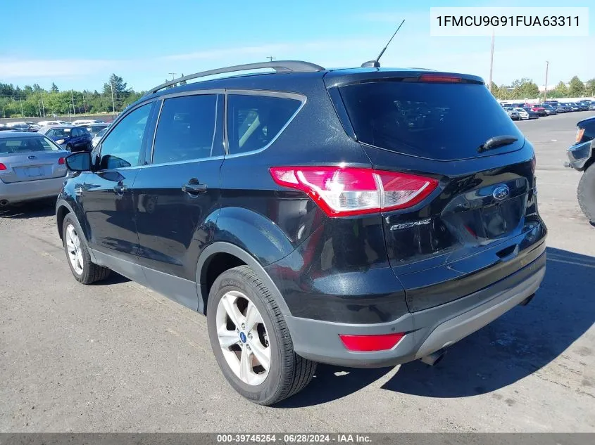 2015 Ford Escape Se VIN: 1FMCU9G91FUA63311 Lot: 39745254