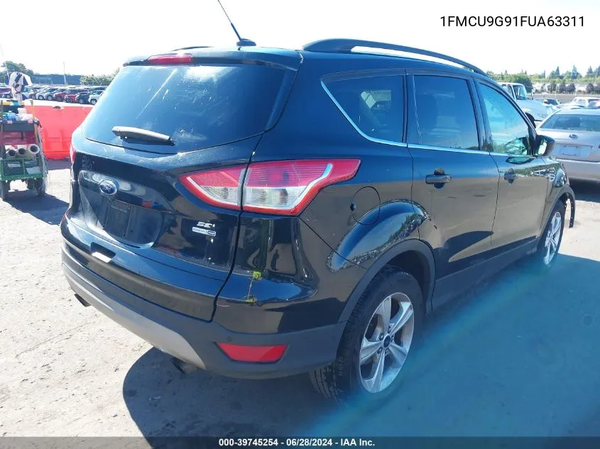 2015 Ford Escape Se VIN: 1FMCU9G91FUA63311 Lot: 39745254