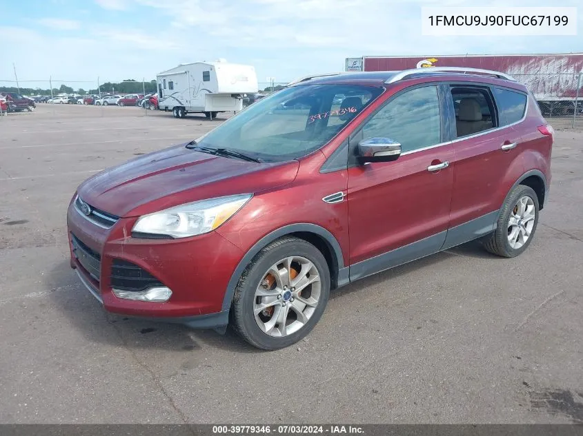 2015 Ford Escape Titanium VIN: 1FMCU9J90FUC67199 Lot: 39779346