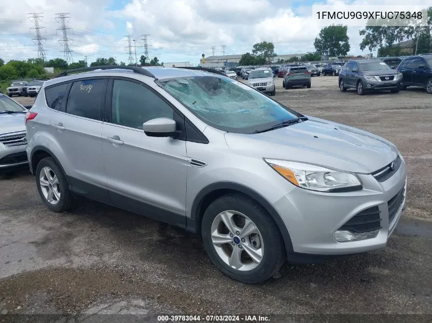 2015 Ford Escape Se VIN: 1FMCU9G9XFUC75348 Lot: 39783044