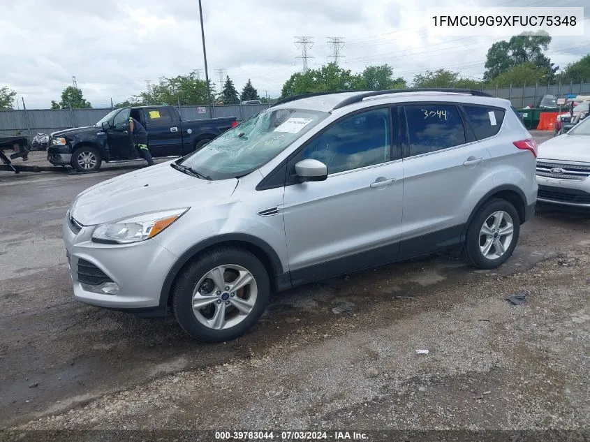 2015 Ford Escape Se VIN: 1FMCU9G9XFUC75348 Lot: 39783044