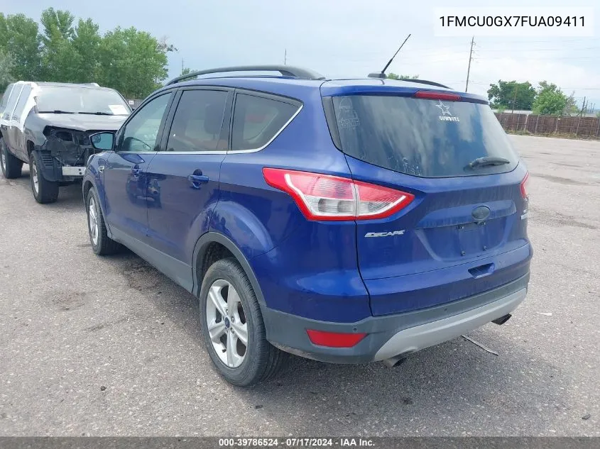 2015 Ford Escape Se VIN: 1FMCU0GX7FUA09411 Lot: 39786524