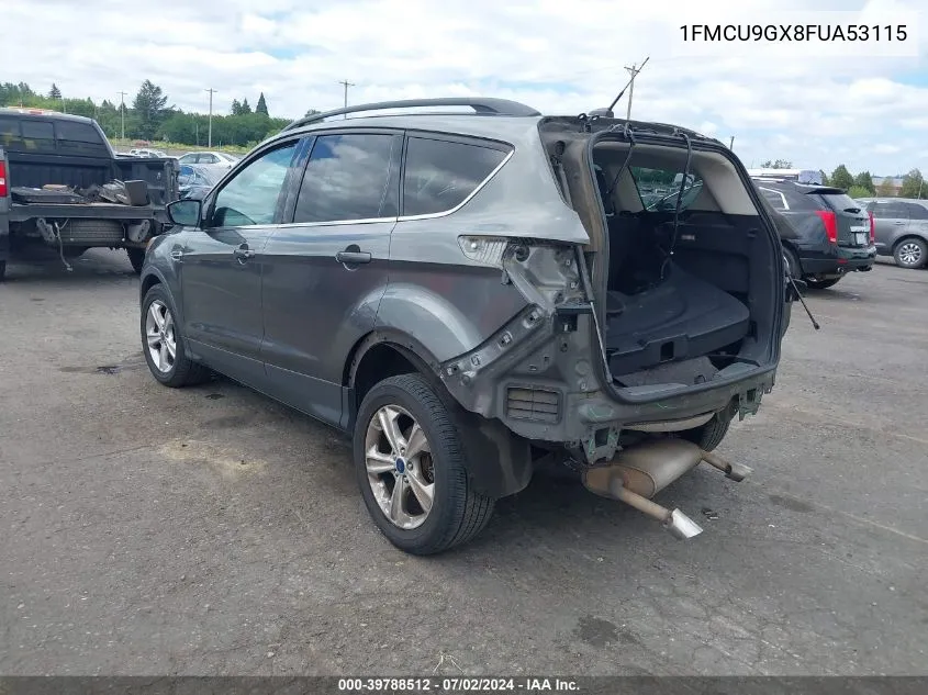 2015 Ford Escape Se VIN: 1FMCU9GX8FUA53115 Lot: 39788512