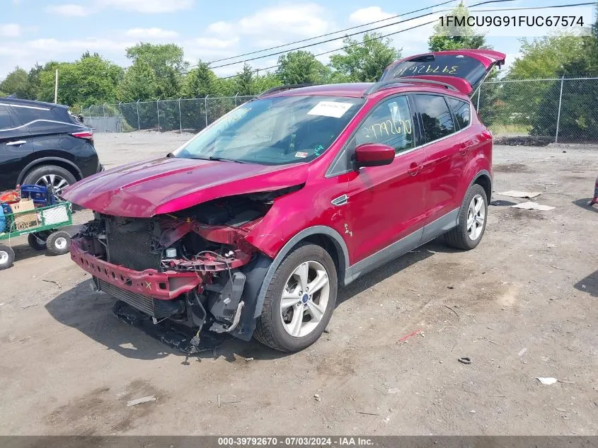 2015 Ford Escape Se VIN: 1FMCU9G91FUC67574 Lot: 39792670