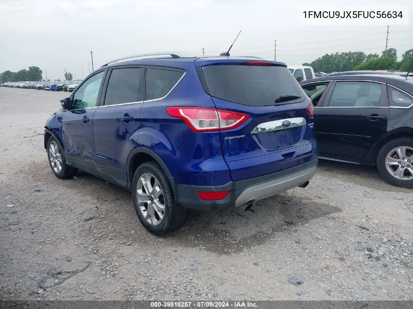 2015 Ford Escape Titanium VIN: 1FMCU9JX5FUC56634 Lot: 39818257