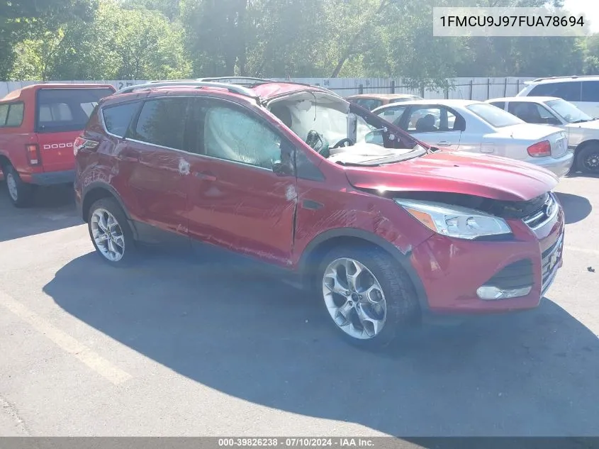 2015 Ford Escape Titanium VIN: 1FMCU9J97FUA78694 Lot: 39826238