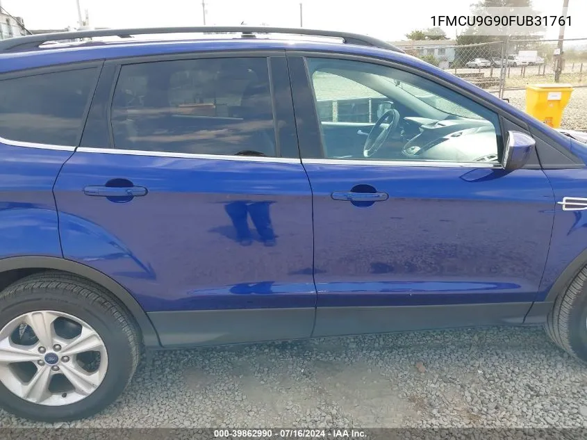 2015 Ford Escape Se VIN: 1FMCU9G90FUB31761 Lot: 39862990