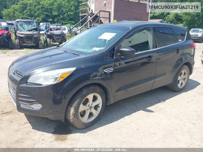 2015 Ford Escape Se VIN: 1FMCU9GX3FUA21219 Lot: 39916554