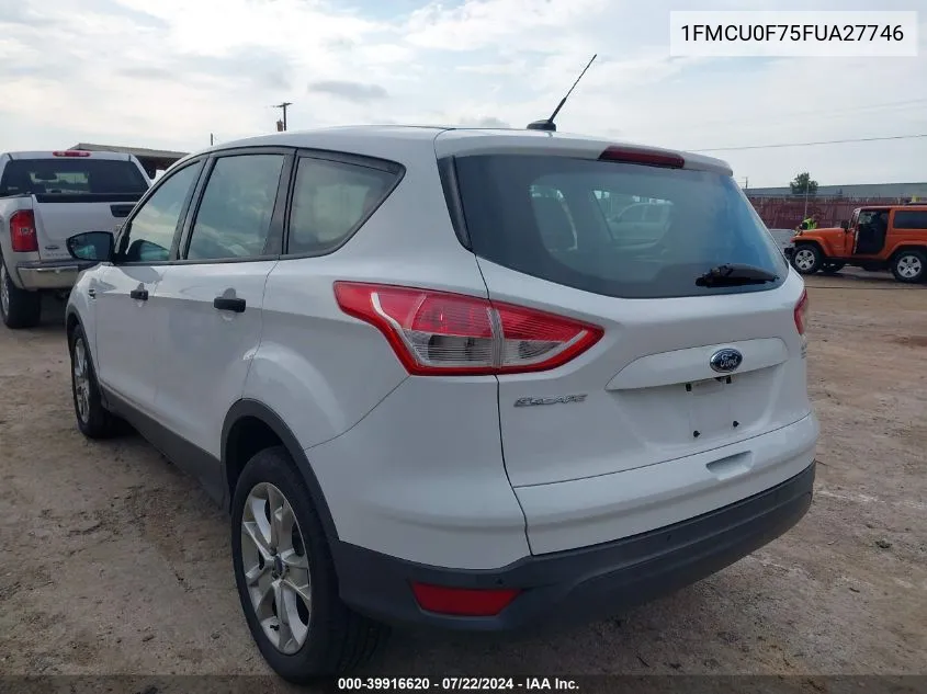 2015 Ford Escape S VIN: 1FMCU0F75FUA27746 Lot: 39916620