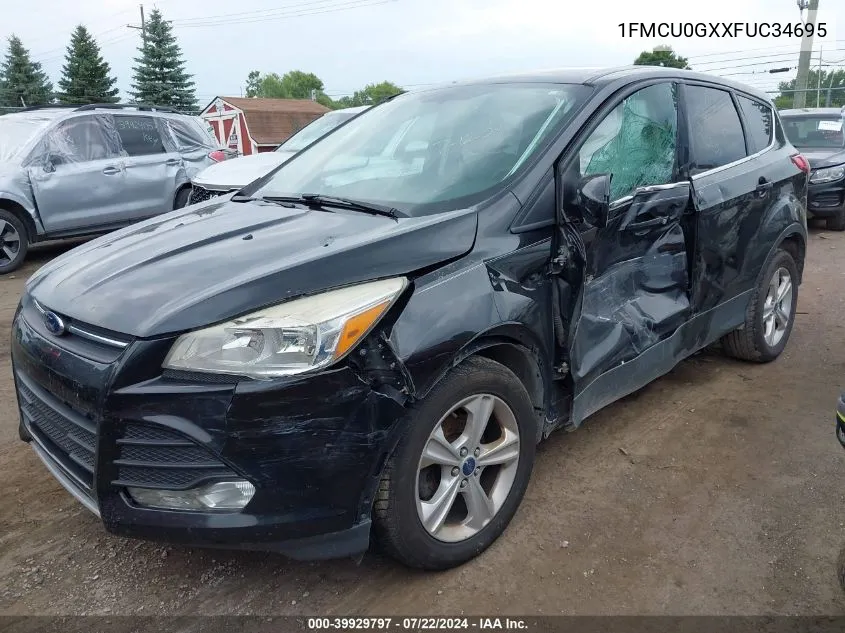 2015 Ford Escape Se VIN: 1FMCU0GXXFUC34695 Lot: 39929797