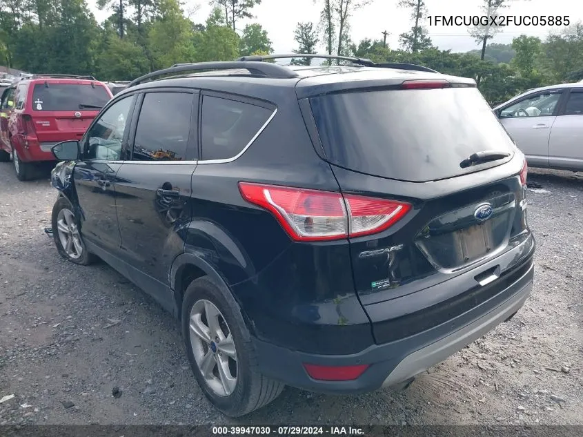 2015 Ford Escape Se VIN: 1FMCU0GX2FUC05885 Lot: 39947030