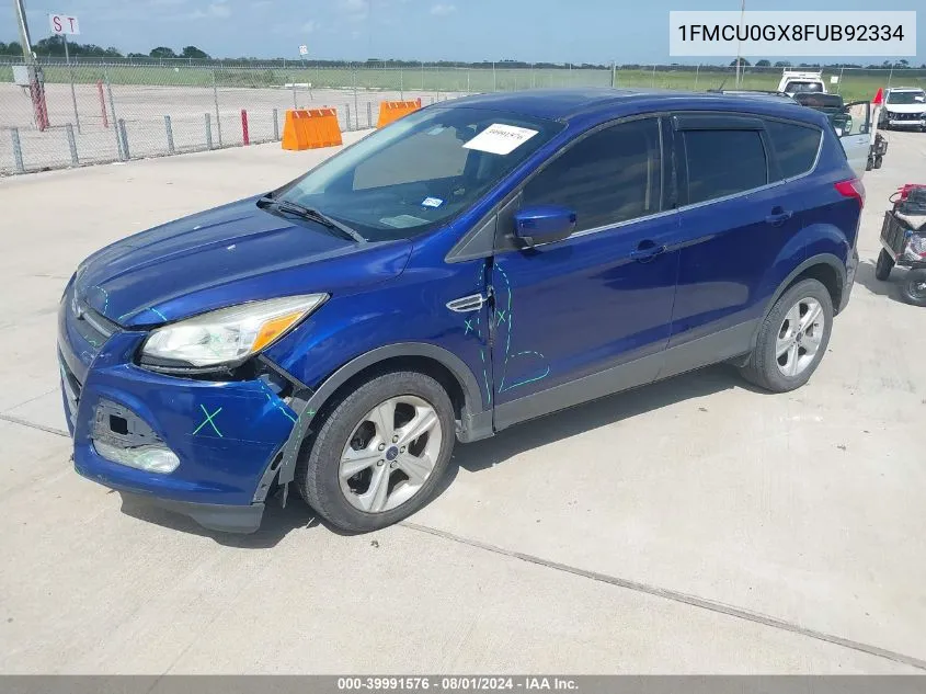 1FMCU0GX8FUB92334 2015 Ford Escape Se