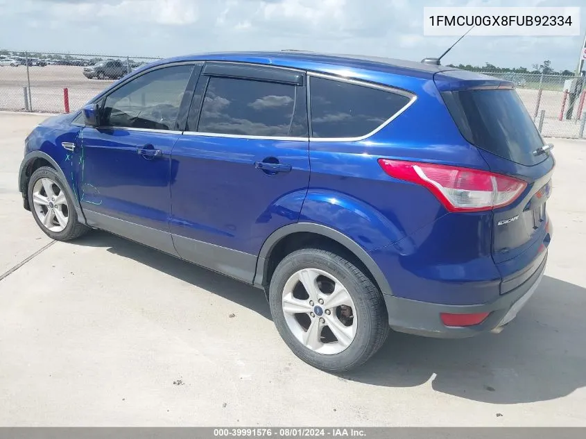 2015 Ford Escape Se VIN: 1FMCU0GX8FUB92334 Lot: 39991576