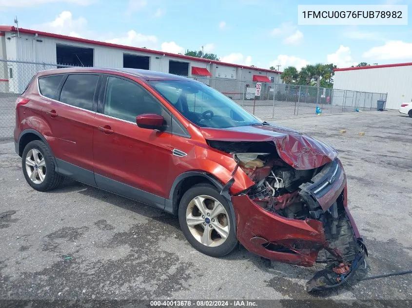 2015 Ford Escape Se VIN: 1FMCU0G76FUB78982 Lot: 40013678