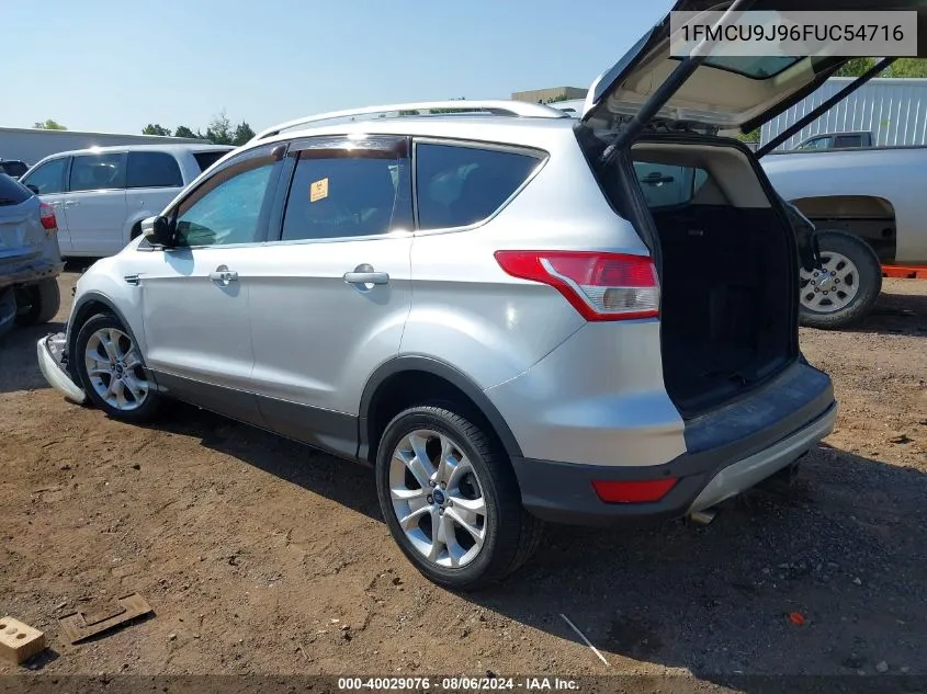 2015 Ford Escape Titanium VIN: 1FMCU9J96FUC54716 Lot: 40029076