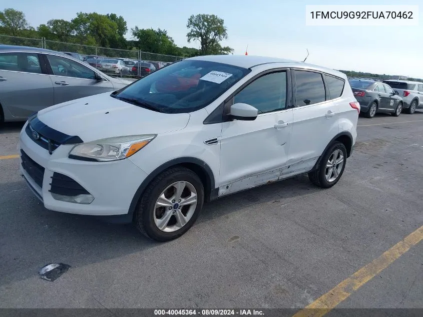 2015 Ford Escape Se VIN: 1FMCU9G92FUA70462 Lot: 40045364