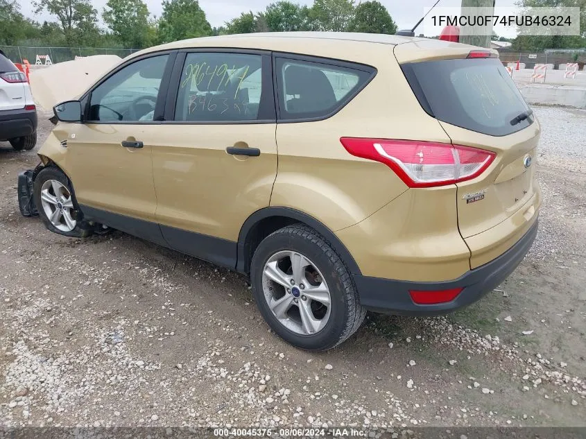 2015 Ford Escape S VIN: 1FMCU0F74FUB46324 Lot: 40045375