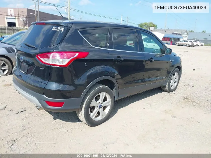 1FMCU0G7XFUA40023 2015 Ford Escape Se