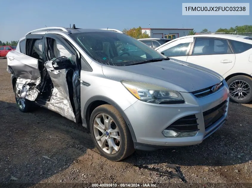 2015 Ford Escape Titanium VIN: 1FMCU0JX2FUC03238 Lot: 40095610