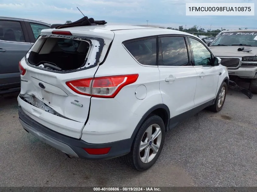 2015 Ford Escape Se VIN: 1FMCU0G98FUA10875 Lot: 40108606