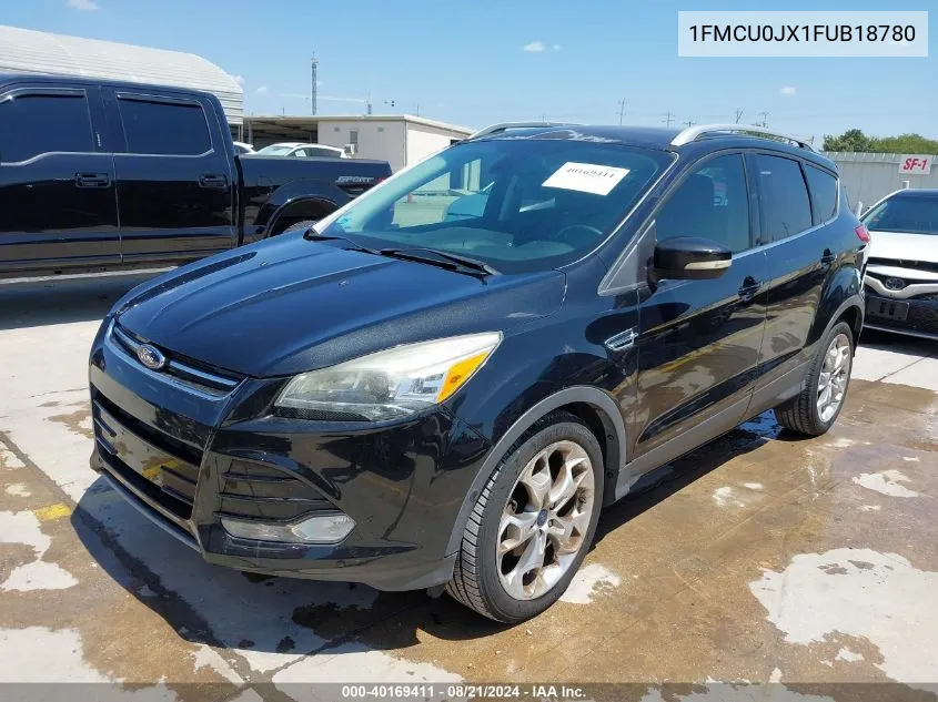 2015 Ford Escape Titanium VIN: 1FMCU0JX1FUB18780 Lot: 40169411