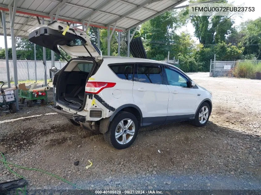 2015 Ford Escape Se VIN: 1FMCU0G72FUB23753 Lot: 40185828