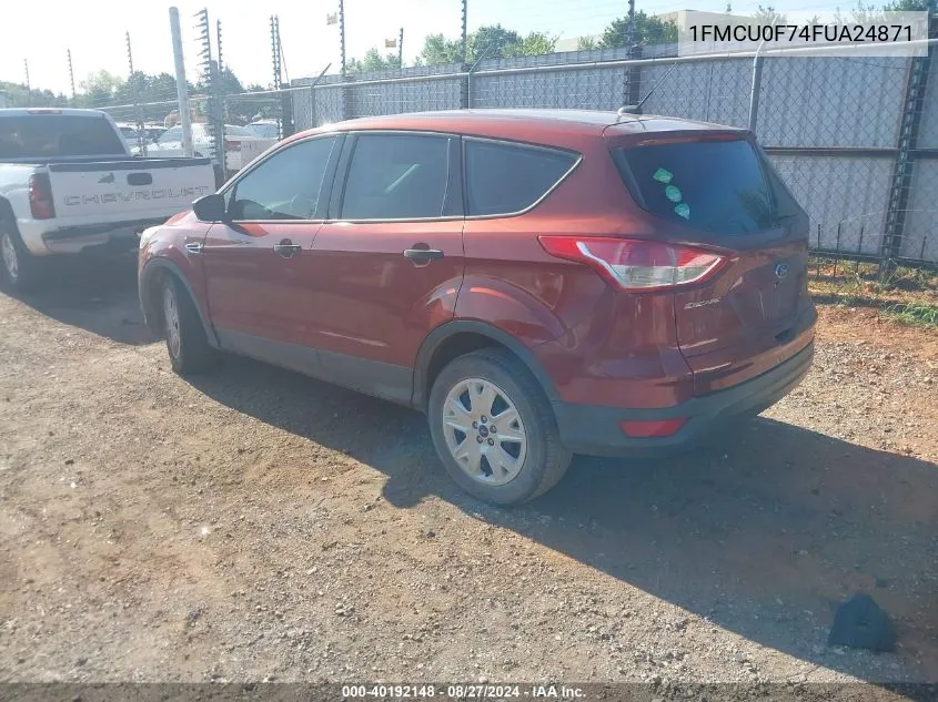 2015 Ford Escape S VIN: 1FMCU0F74FUA24871 Lot: 40192148