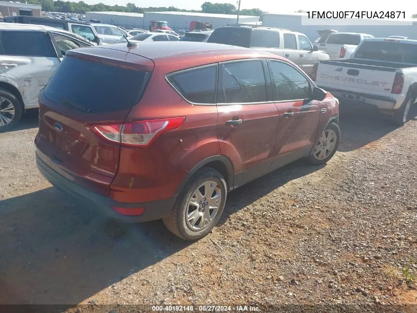 2015 Ford Escape S VIN: 1FMCU0F74FUA24871 Lot: 40192148