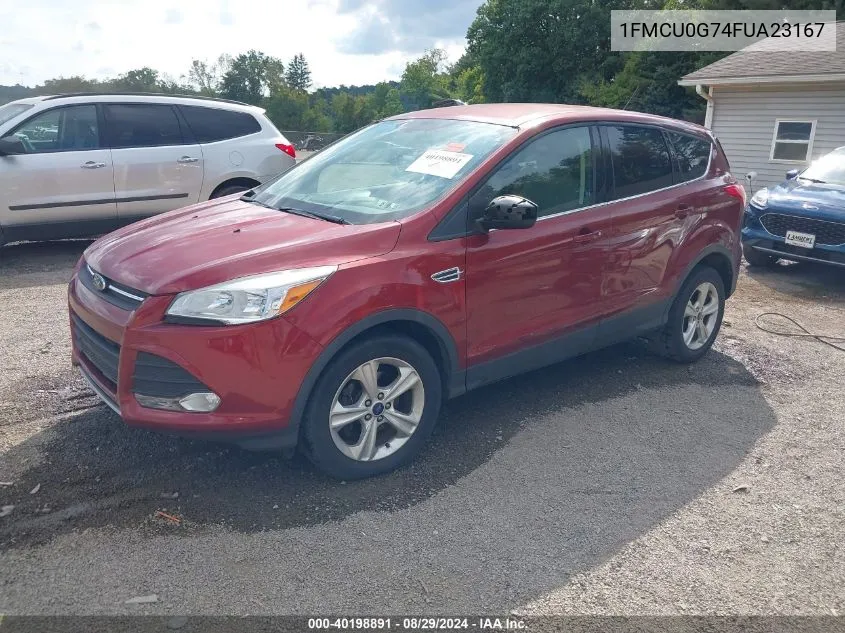 2015 Ford Escape Se VIN: 1FMCU0G74FUA23167 Lot: 40198891