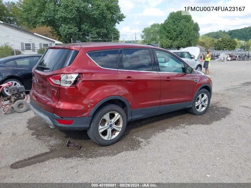 2015 Ford Escape Se VIN: 1FMCU0G74FUA23167 Lot: 40198891