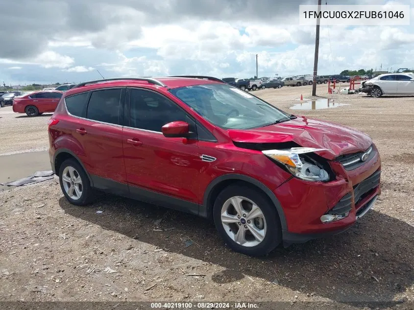 2015 Ford Escape Se VIN: 1FMCU0GX2FUB61046 Lot: 40219100