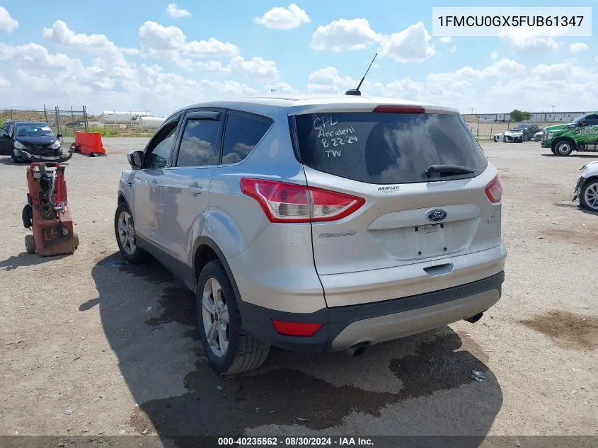 2015 Ford Escape Se VIN: 1FMCU0GX5FUB61347 Lot: 40235562