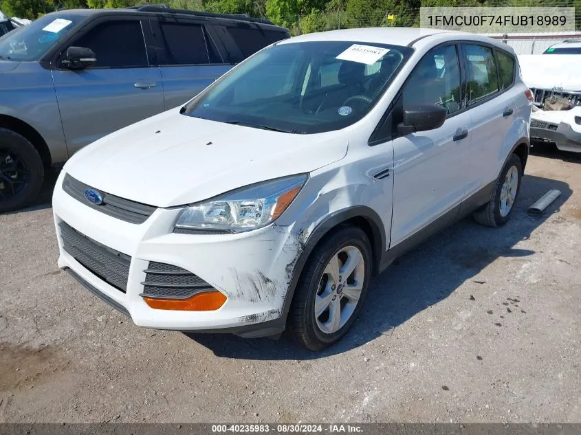 1FMCU0F74FUB18989 2015 Ford Escape S