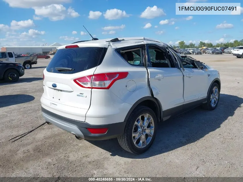 2015 Ford Escape Se VIN: 1FMCU0G90FUC07491 Lot: 40245655