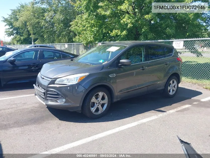 2015 Ford Escape Se VIN: 1FMCU0GX1FUC72946 Lot: 40248891