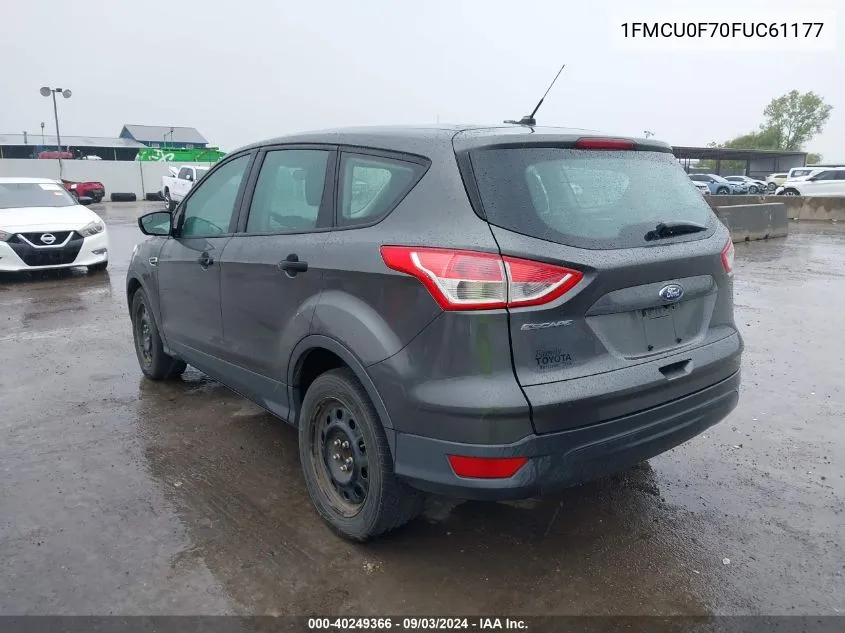 2015 Ford Escape S VIN: 1FMCU0F70FUC61177 Lot: 40249366